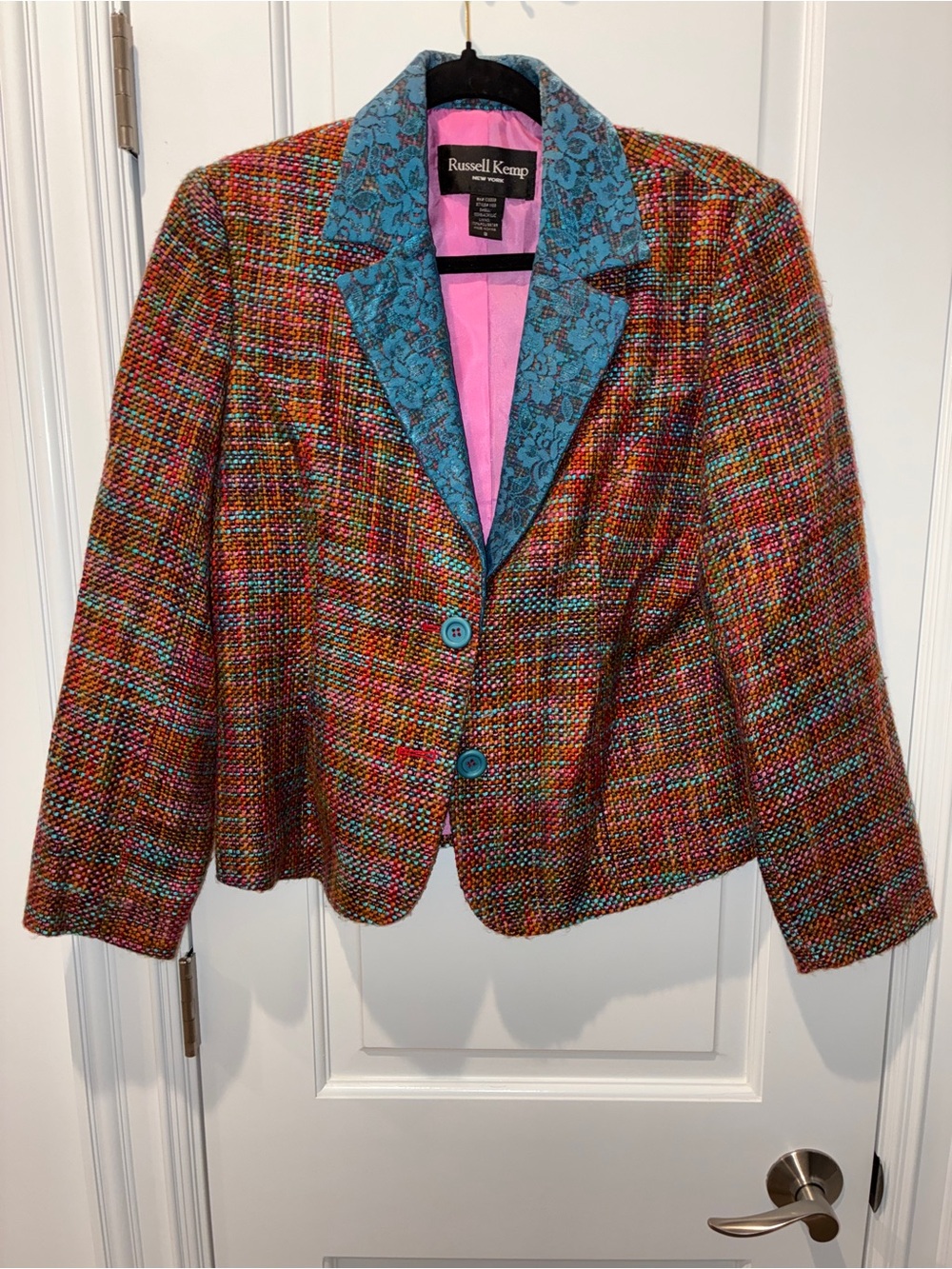 Vintage Russell Kemp New York textured tweed/bouclé blazer